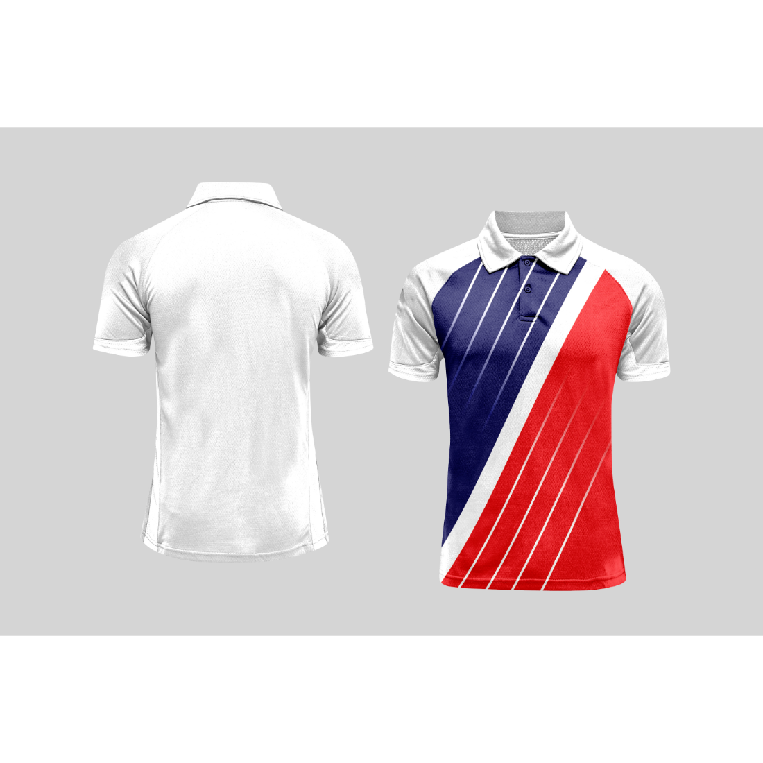 Next Print Cricket Polo Half White Customized Jersey NPCWH00A119