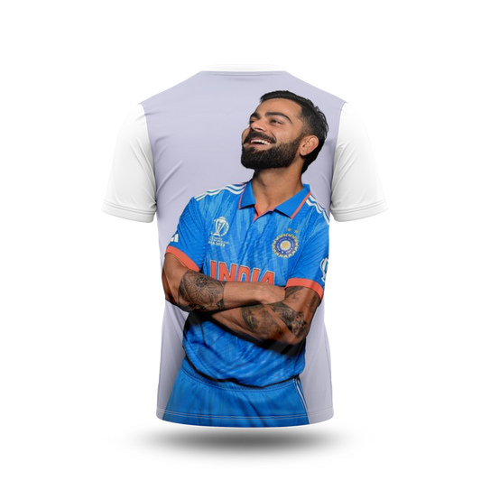 Virat Kohli Photo Printed T-Shirt.