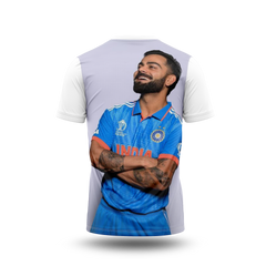 Virat Kohli Photo Printed T-Shirt.