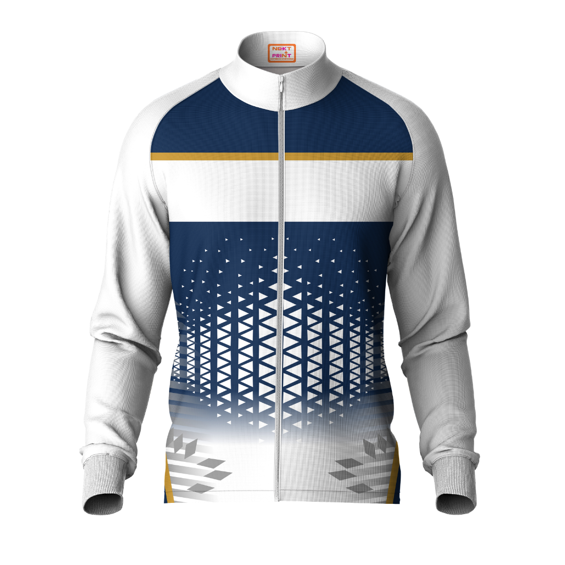 Next Print Printed White Jacket.