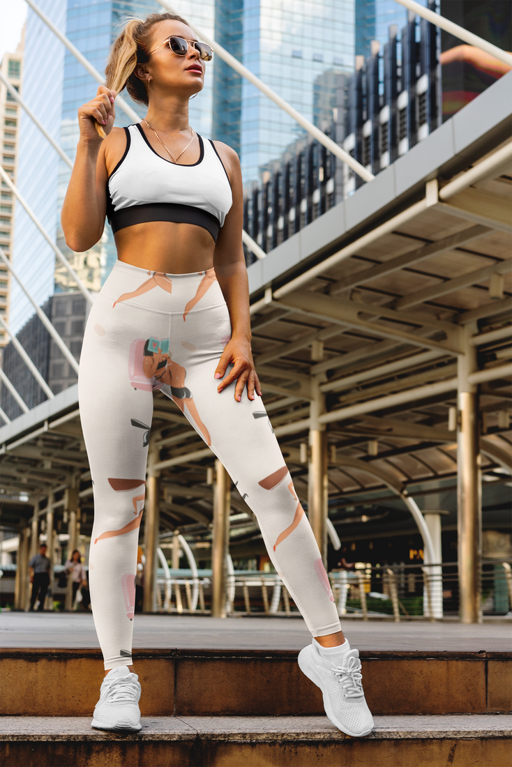 High-End Sportswear/Active Tights Stretch Leggings Yoga Pants Camouflage Gym Pants