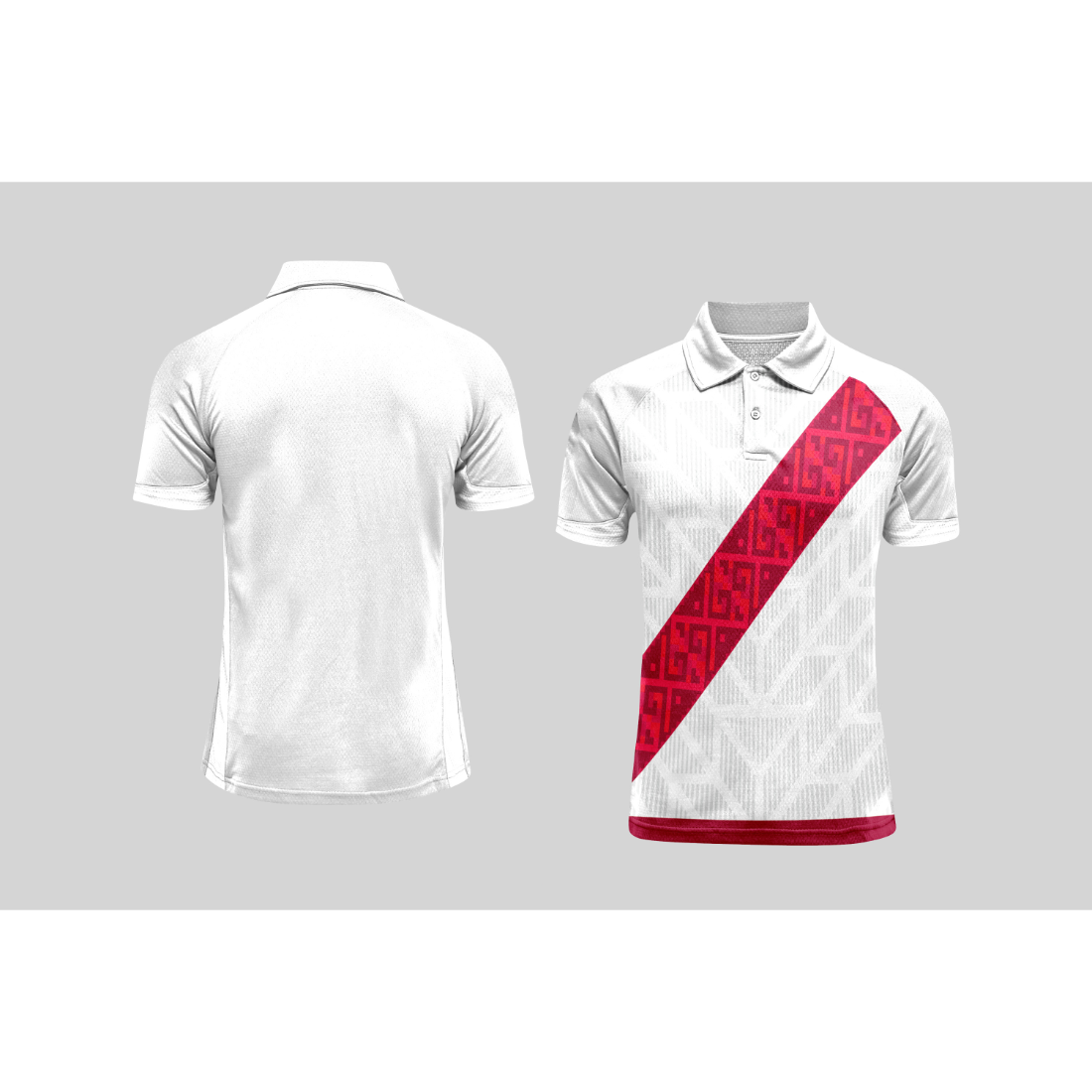 Next Print Cricket Polo Half White Customized Jersey NPCWH00A121