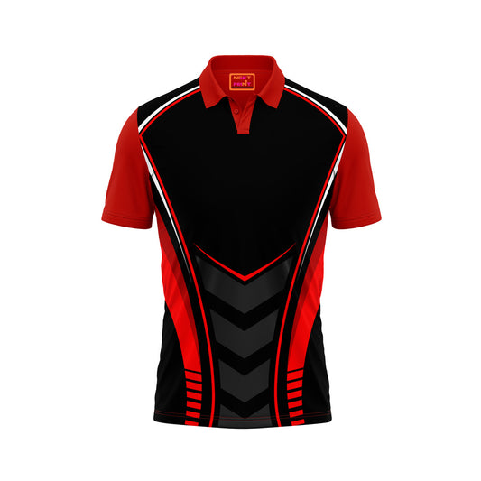 Red Polo Neck Half Sleeve T Shirt NextprintrC134