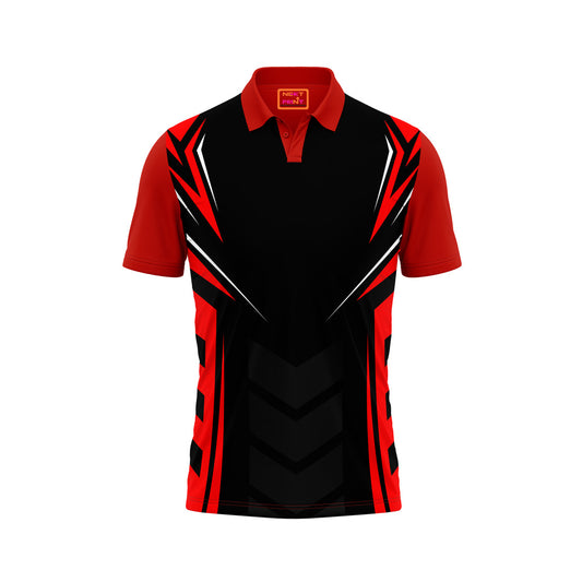 Red Polo Neck Half Sleeve T Shirt NextprintrC142