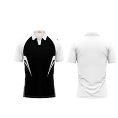 Next Print Customized Polo Neck White Jersey NPTS29