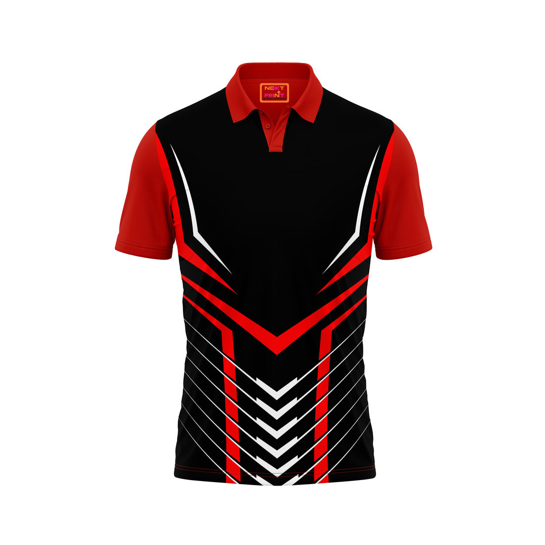Red Polo Neck Half Sleeve T Shirt NextprintrC146