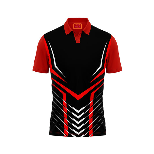 Red Polo Neck Half Sleeve T Shirt NextprintrC146