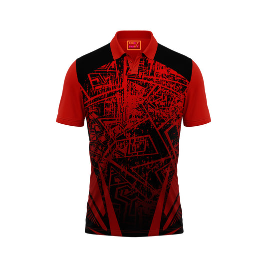 Red Polo Neck Half Sleeve T Shirt NextprintrC152