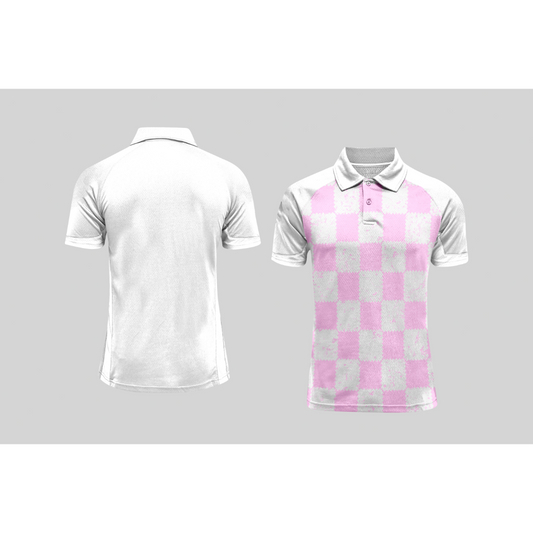 Next Print Cricket Polo Half White Customized Jersey NPCWH00A129