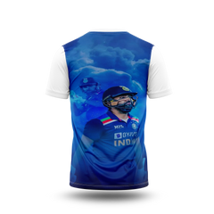 Rohit Sharma Photo Printed T-Shirt.