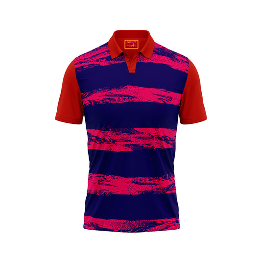 Red Polo Neck Half Sleeve T Shirt Nextprintr225
