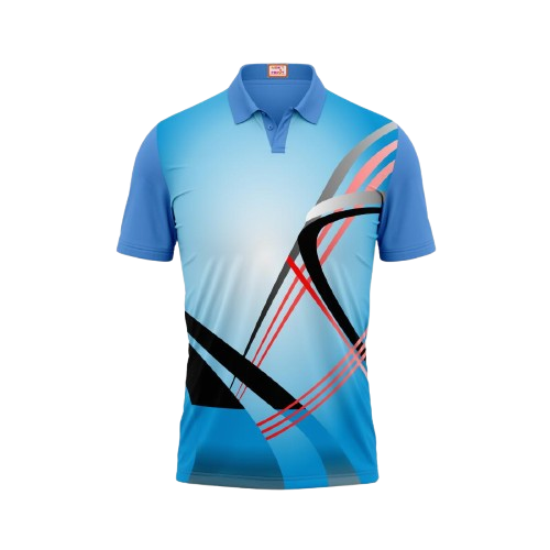 Next Print Customized Polo Neck Skyblue Jersey Design 12