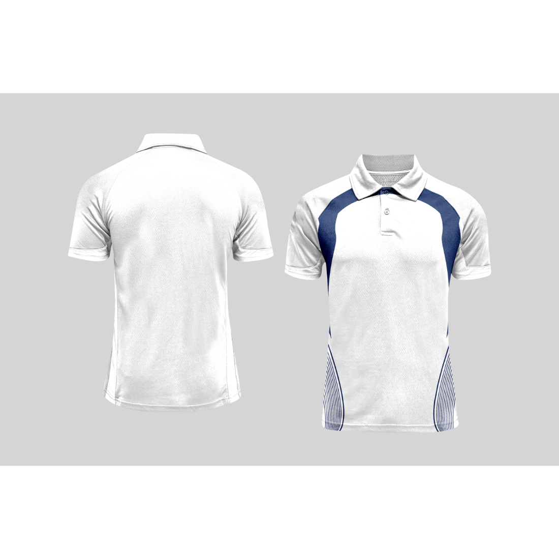 Next Print Cricket Polo Half White Customized Jersey NPCWH00A12