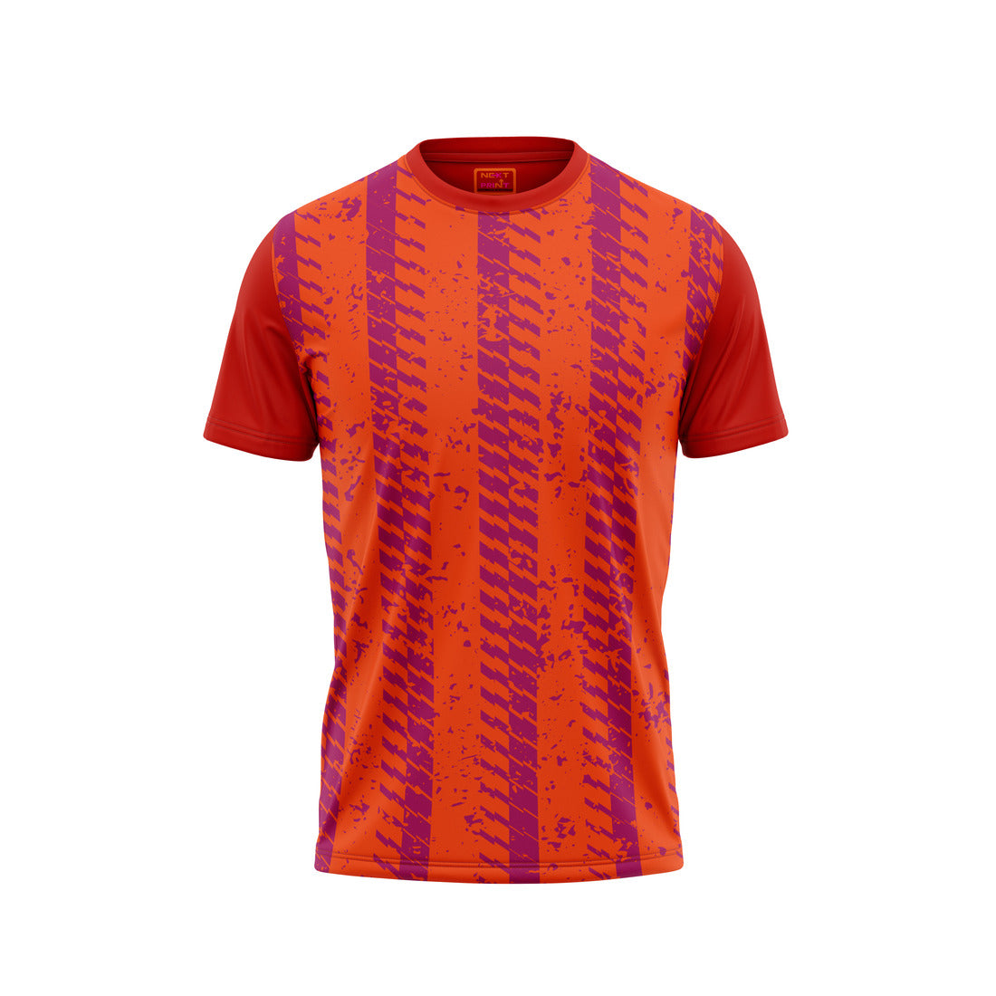 Red Round Neck Half Sleeve Tshirt NextprintrL177