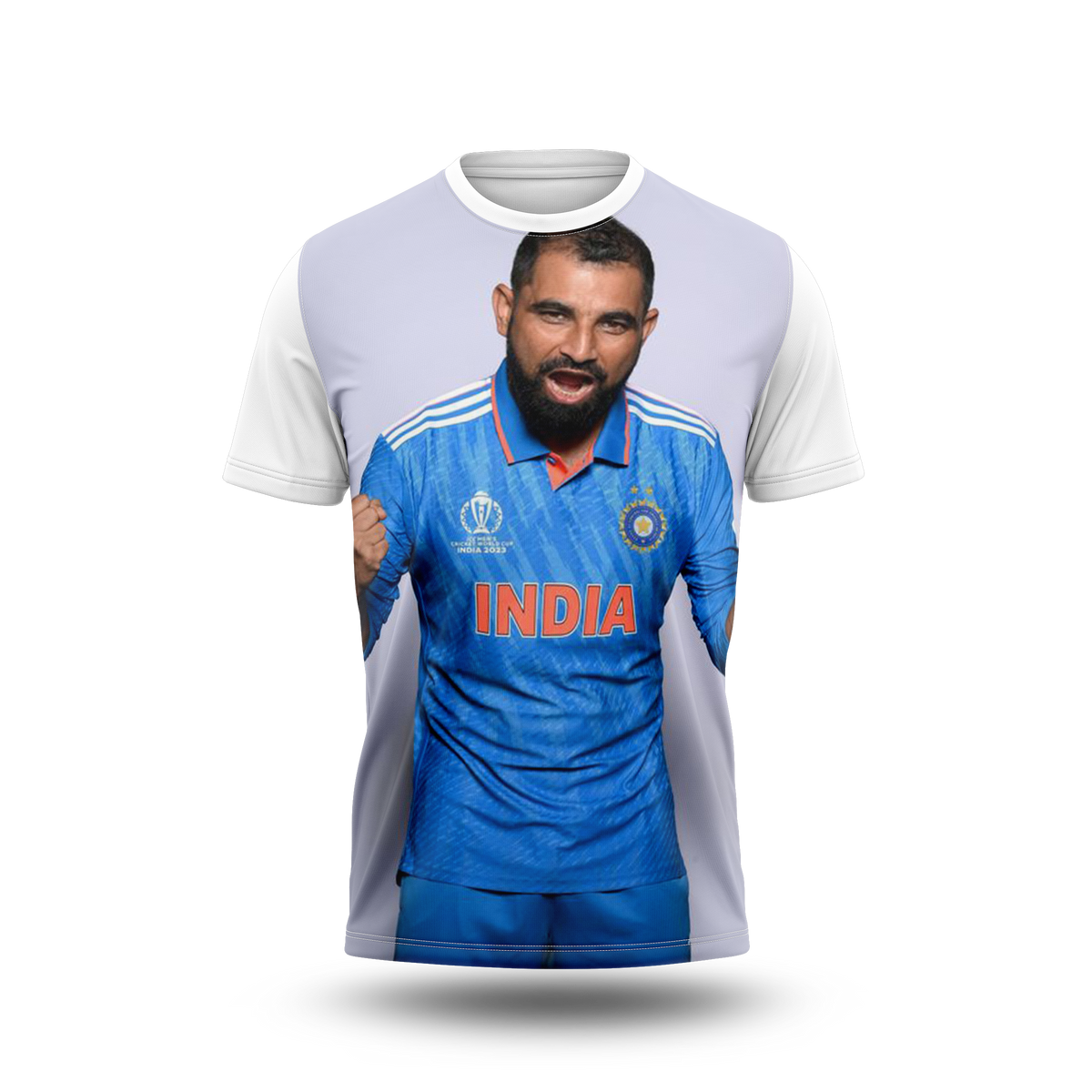 Mohammed Shami Photo Printed T-Shirt.