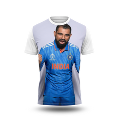 Mohammed Shami Photo Printed T-Shirt.