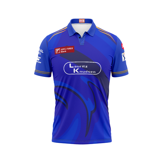 Next Print Mumbai  Jersey Printed Polo Collar Jersey T-Shirt.