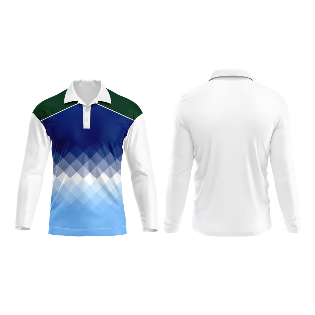 CUSTOM POLO WHITE FULL SLEEVES