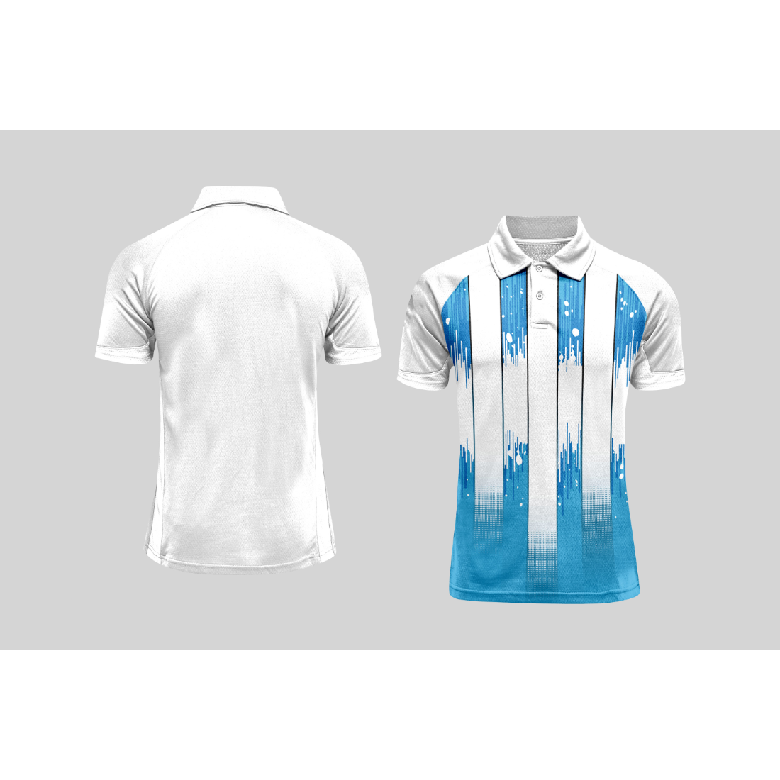 Next Print Cricket Polo Half White Customized Jersey NPCWH00A137