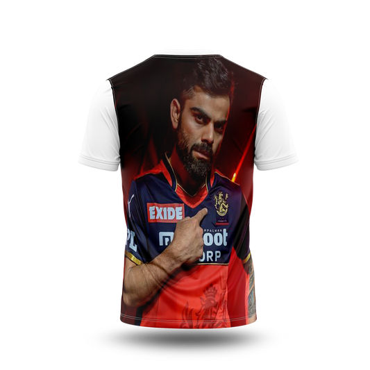 Virat Kohli Photo Printed T-Shirt.