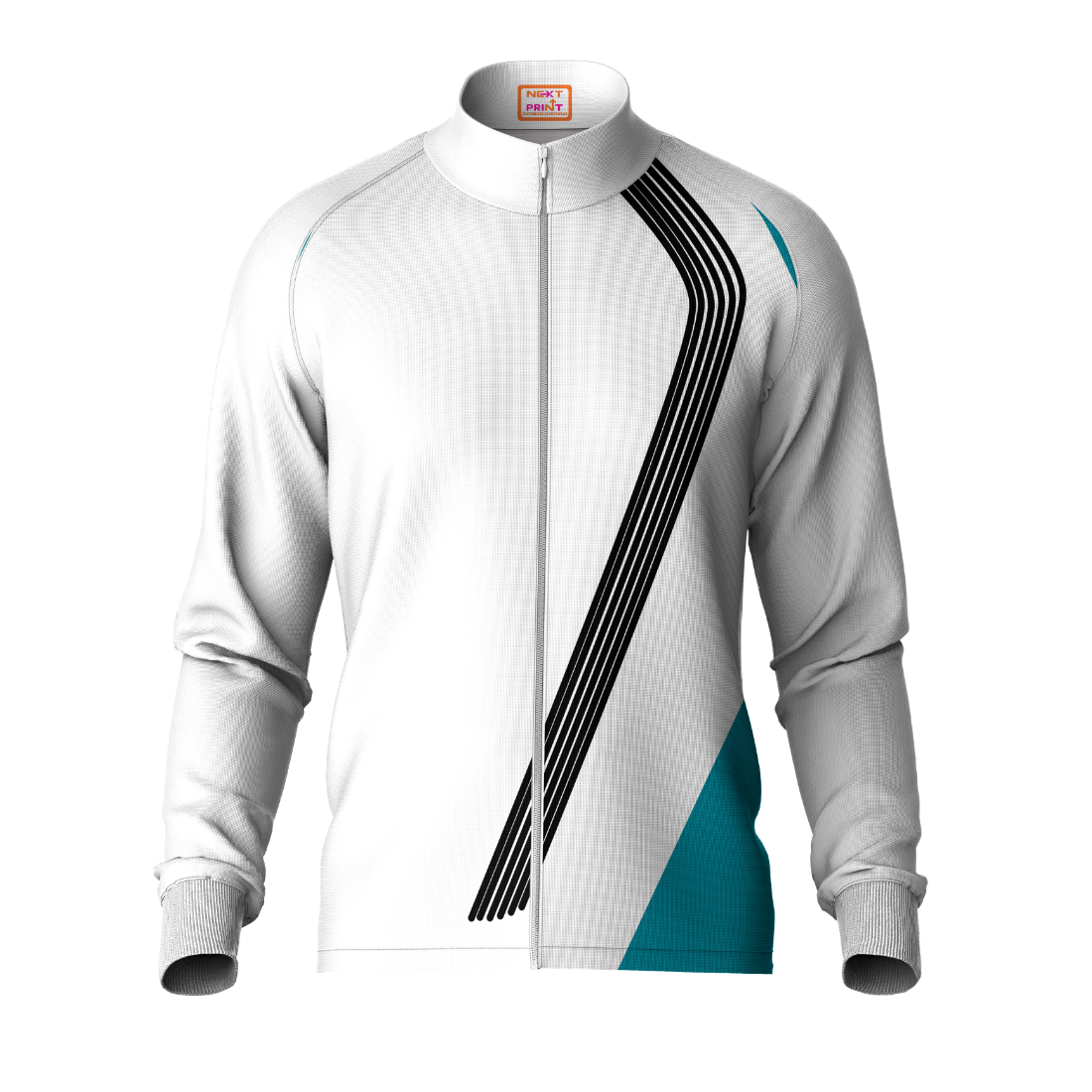 Next Print Printed White Jacket.