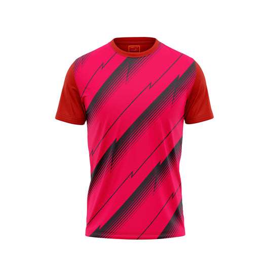 Red Round Neck Half Sleeve Tshirt Nextprintr23