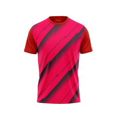 Red Round Neck Half Sleeve Tshirt Nextprintr23