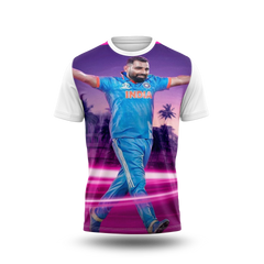 Mohammed Shami Photo Printed T-Shirt.