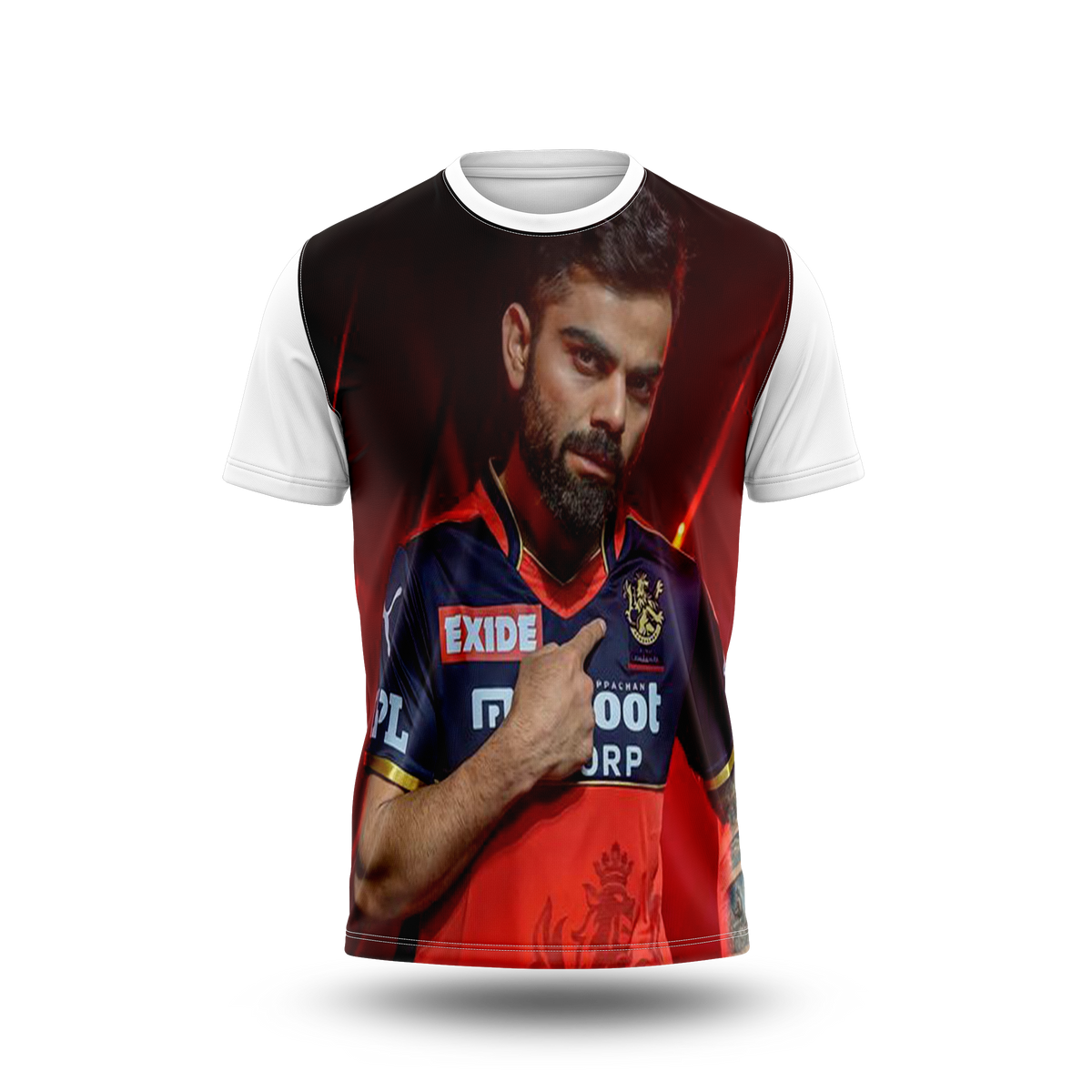 Virat Kohli Photo Printed T-Shirt.