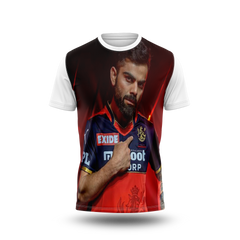 Virat Kohli Photo Printed T-Shirt.