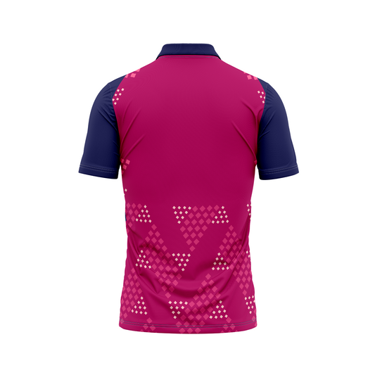 Next Print Ipl Rajasthan Royals Printed Polo Collar Jersey