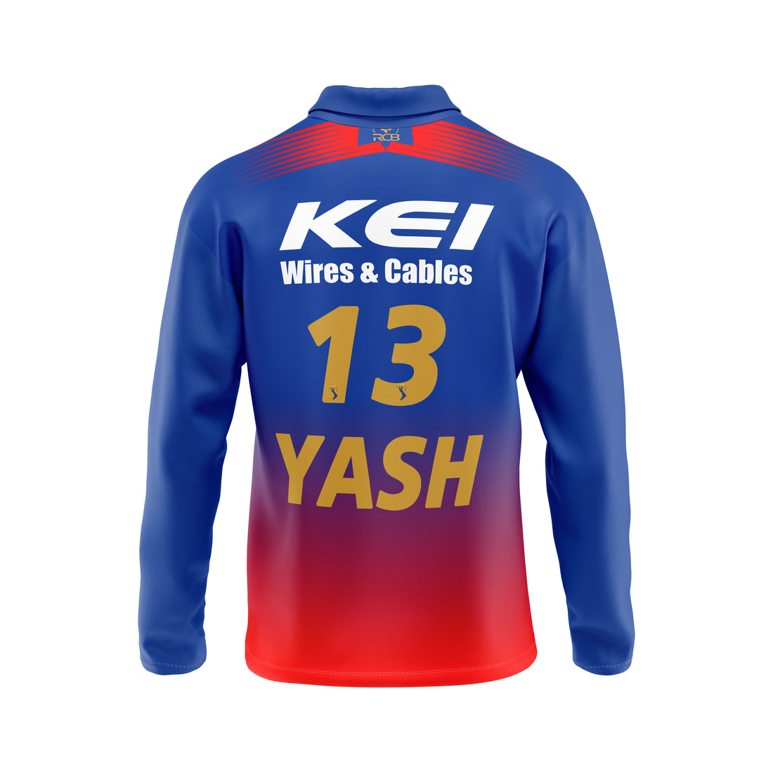 Yash Dayal RCB Full Sleeve Polo T Shirt RCBFSPT13