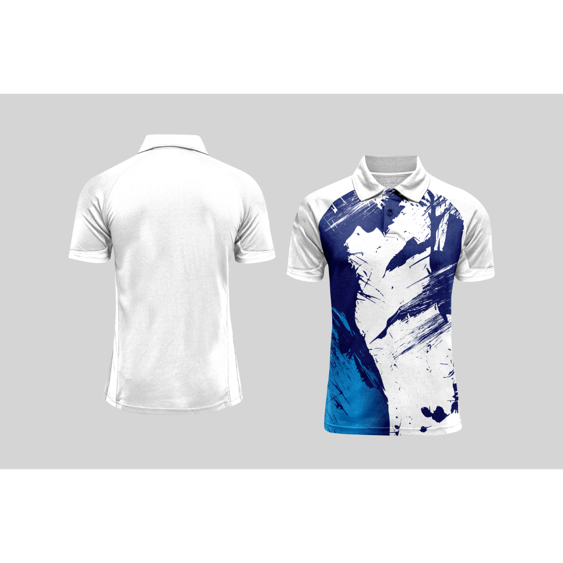 Next Print Cricket Polo Half White Customized Jersey NPCWH00A140