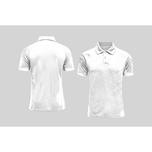 Next Print Cricket Polo Half White Customized Jersey NPCWH00A142