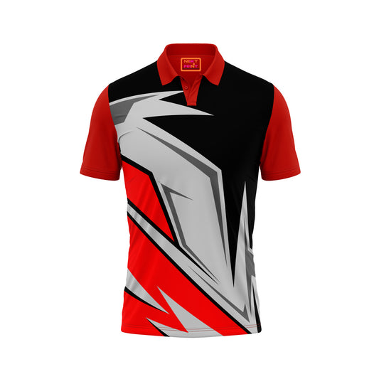 Red Polo Neck Half Sleeve T Shirt NextprintrE158