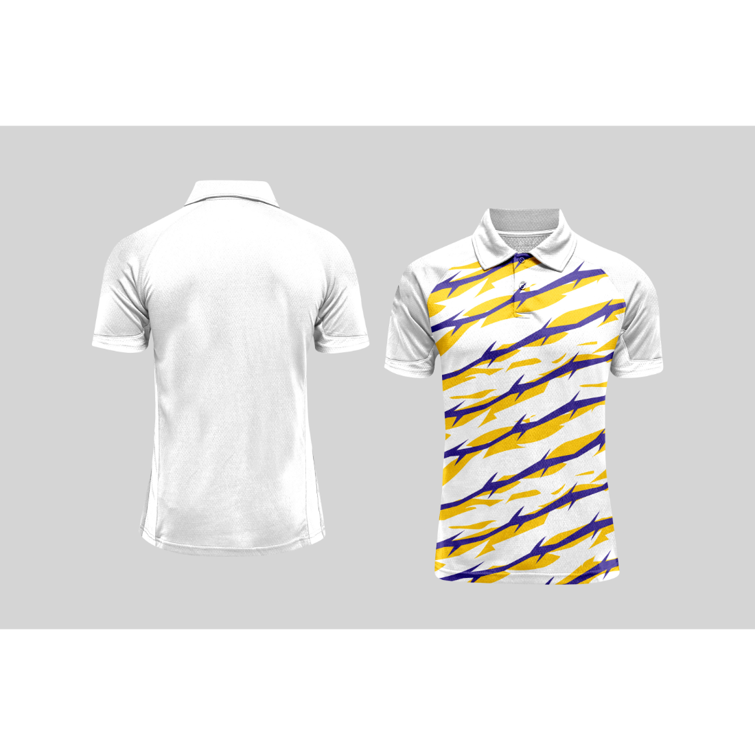 Next Print Cricket Polo Half White Customized Jersey NPCWH00A148