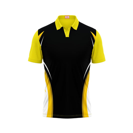 Next Print Customised Polo Neck Yellow Jersey NPTS06