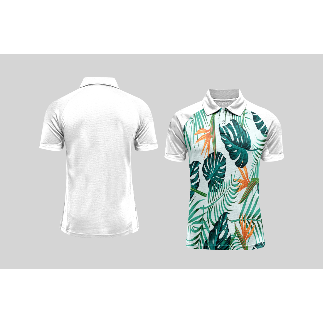 Next Print Cricket Polo Half White Customized Jersey NPCWH00A150