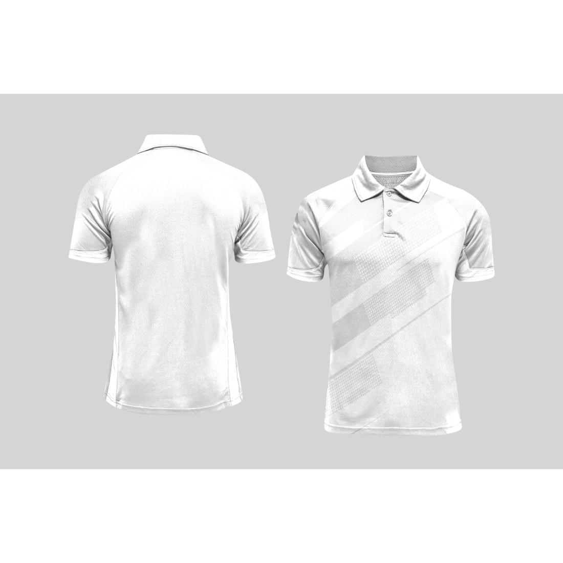 Next Print Cricket Polo Half White Customized Jersey NPCWH00A152