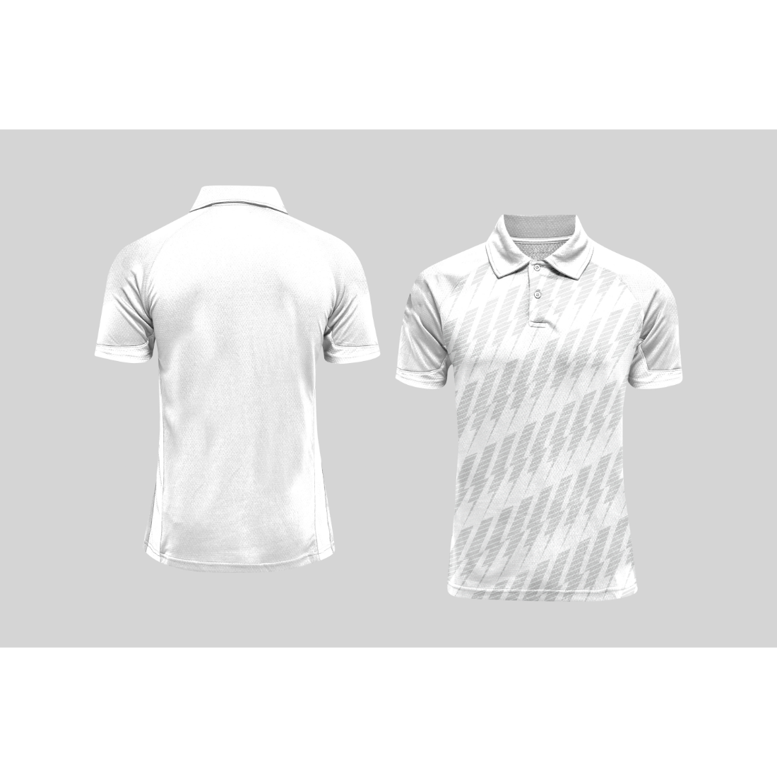 Next Print Cricket Polo Half White Customized Jersey NPCWH00A154