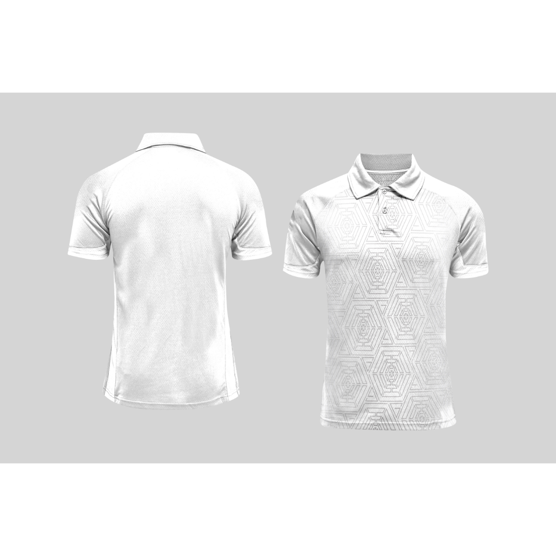 Next Print Cricket Polo Half White Customized Jersey NPCWH00A15