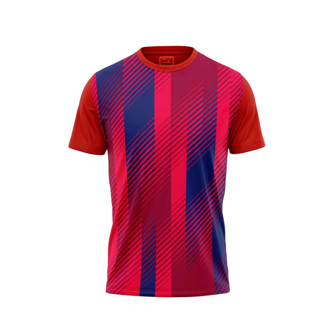 Red Round Neck Half Sleeve Tshirt Nextprintr244