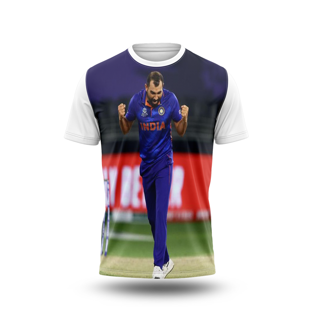 Mohammed Shami Photo Printed T-Shirt.