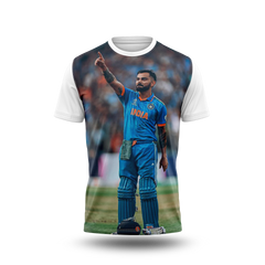 Virat Kohli Photo Printed T-Shirt.