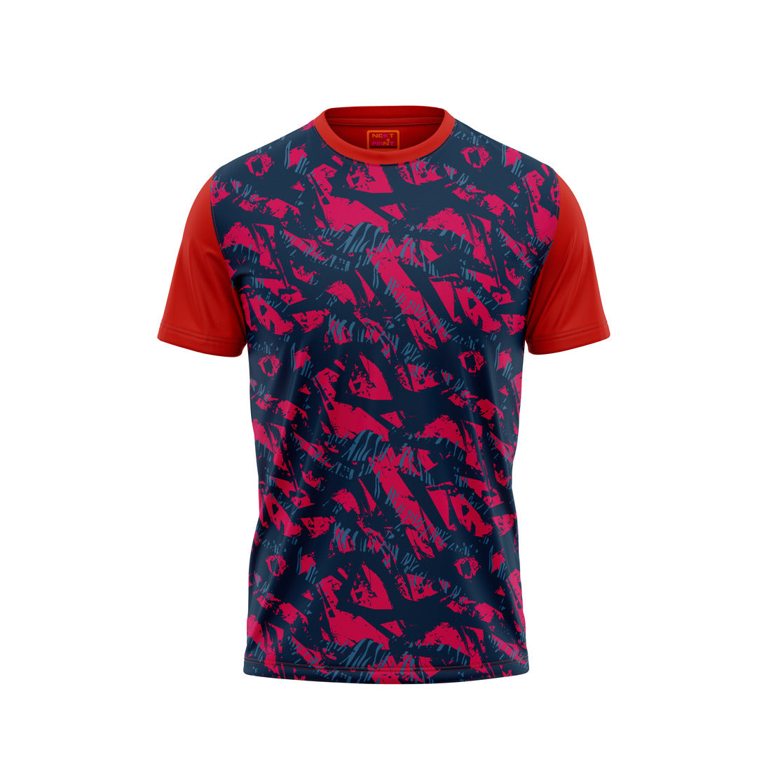 Red Round Neck Half Sleeve Tshirt NextprintrF120