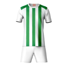 Next Print Round neck jersey white with shorts NPTS76