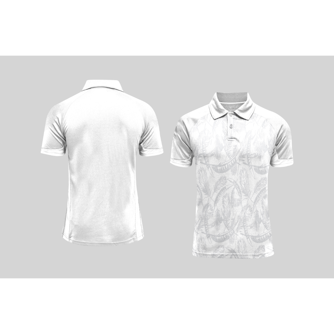 Next Print Cricket Polo Half White Customized Jersey NPCWH00A169