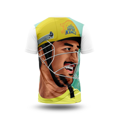 MS Dhoni Photo Printed T-Shirt.