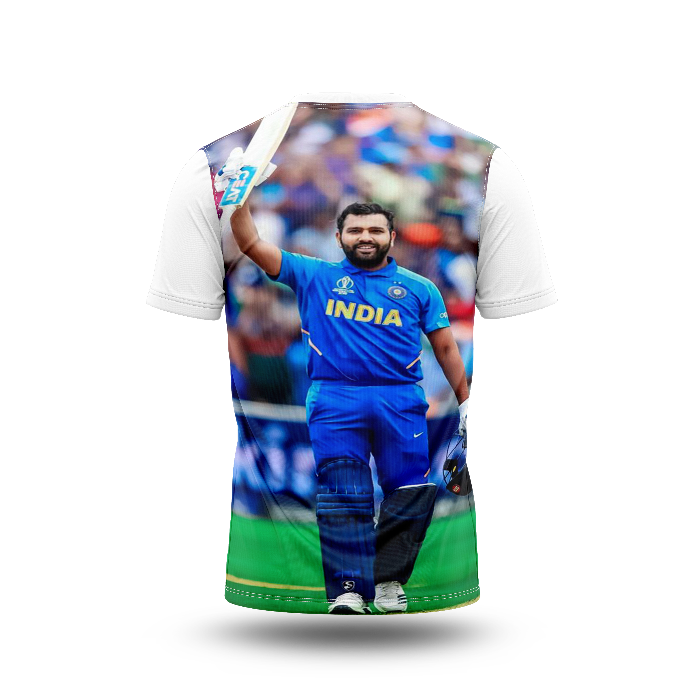 Rohit Sharma Photo Printed T-Shirt.