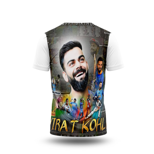 Virat Kohli Photo Printed T-Shirt.